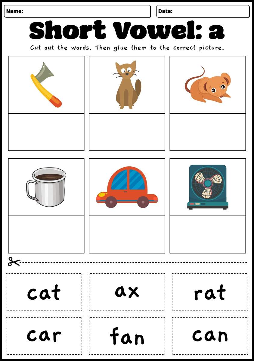 11 First Grade Phonics Worksheets Short A Free PDF At Worksheeto