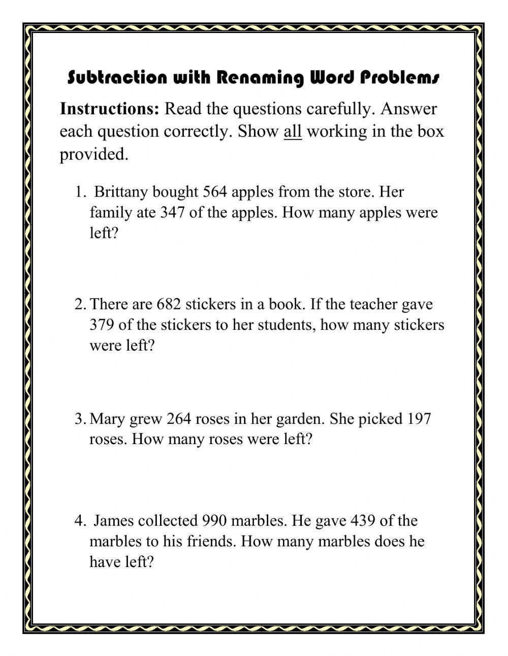 13 3 Subtraction Ideas 3rd Grade Math Worksheets Subtraction Kids Math Worksheets 13 3 Subtraction Ideas 3rd Grade Math Worksheets Subtraction Kids Math Worksheets
