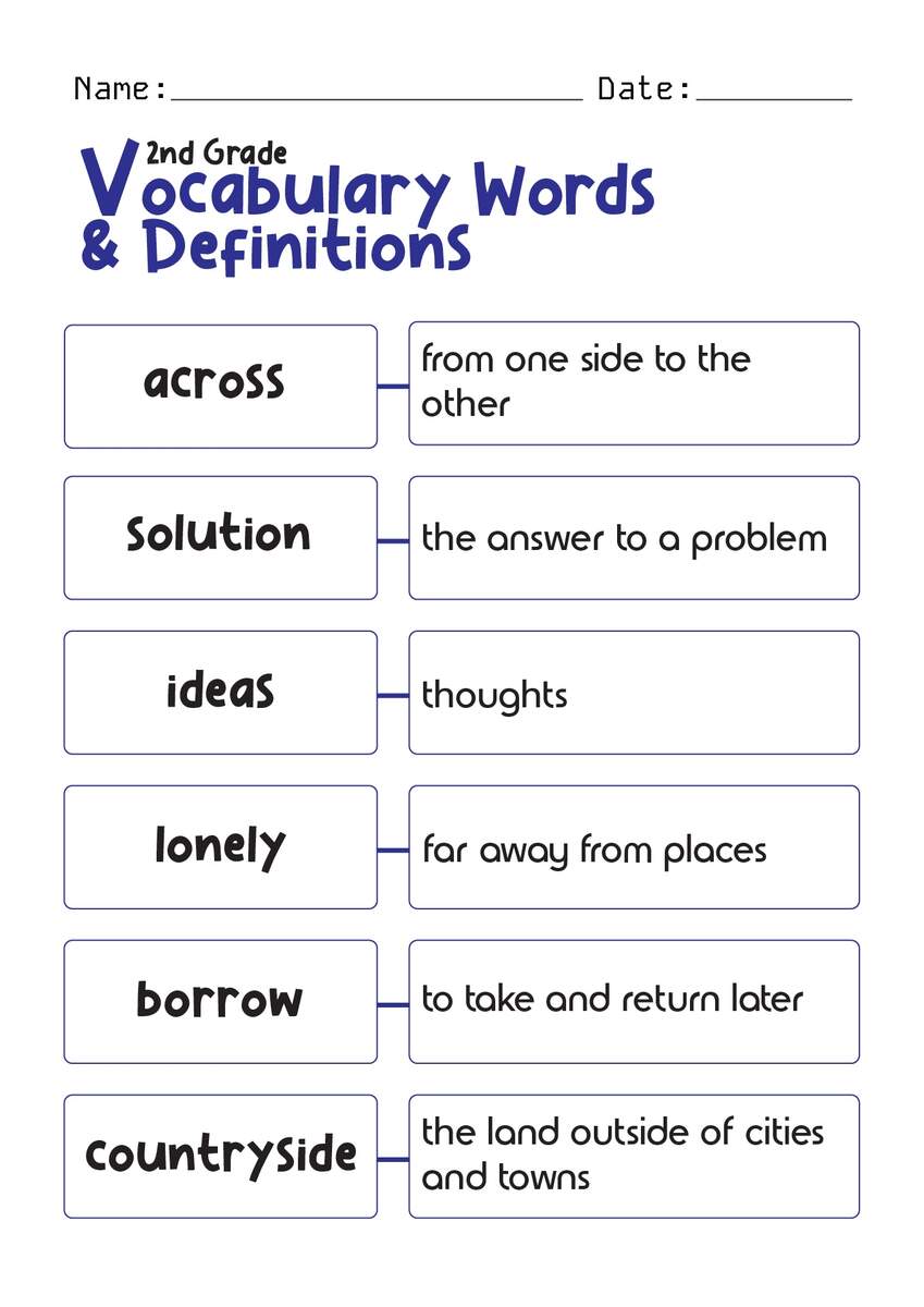 Journeys Grade 2 Lesson 10 Jellies Target Vocabulary Words Worksheets Library