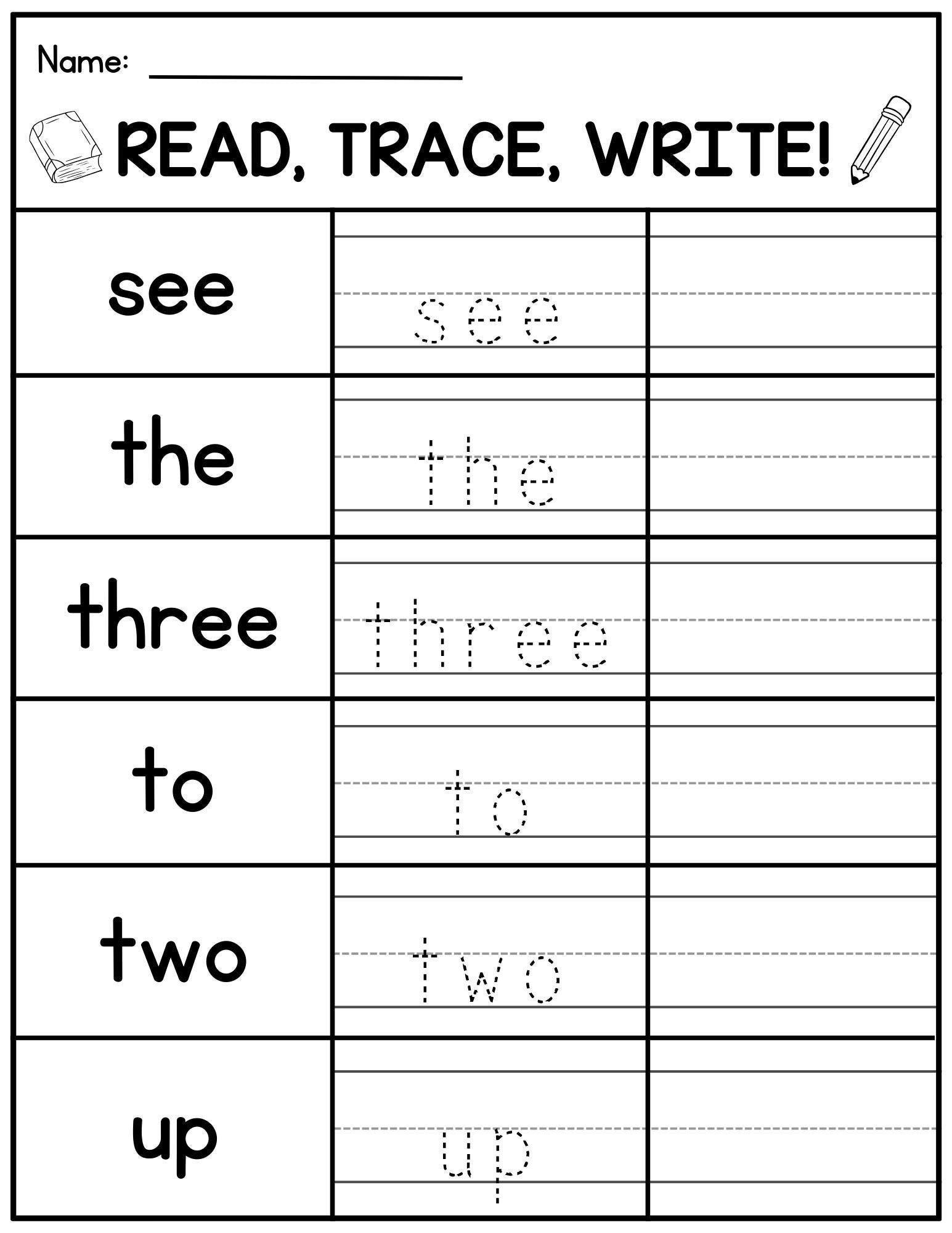 140 Sight Words For Preschool Kindergarten Sight Word Worksheets Tracing Activity Pages 1st Grade Handwriting And Spelling Activities Etsy