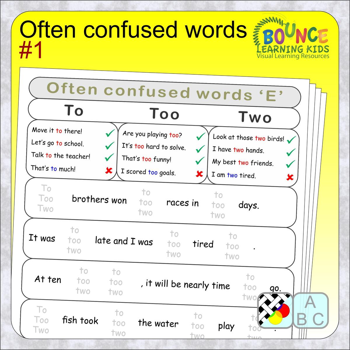 16 Engaging Commonly Confused Words Worksheets To Download 16 Engaging Commonly Confused Words Worksheets To Download
