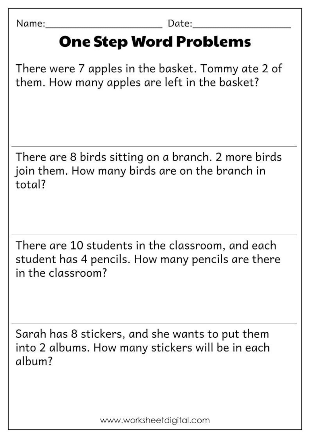 1st 2nd Grade Math Word Problems All Operations PDF Etsy Ireland
