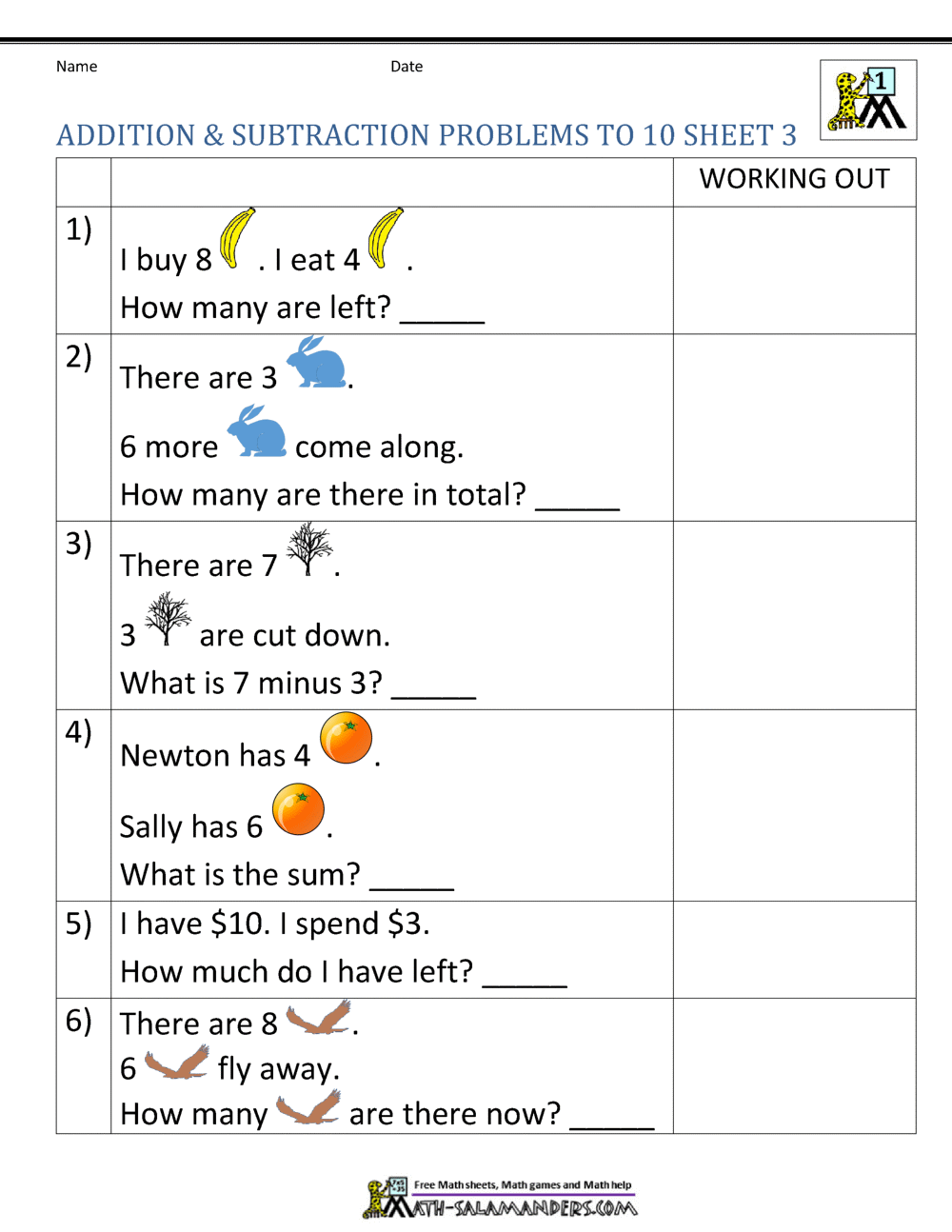 1st Grade Addition And Subtraction Word Problems 1st Grade Math Word Problems Workybooks Workybooks