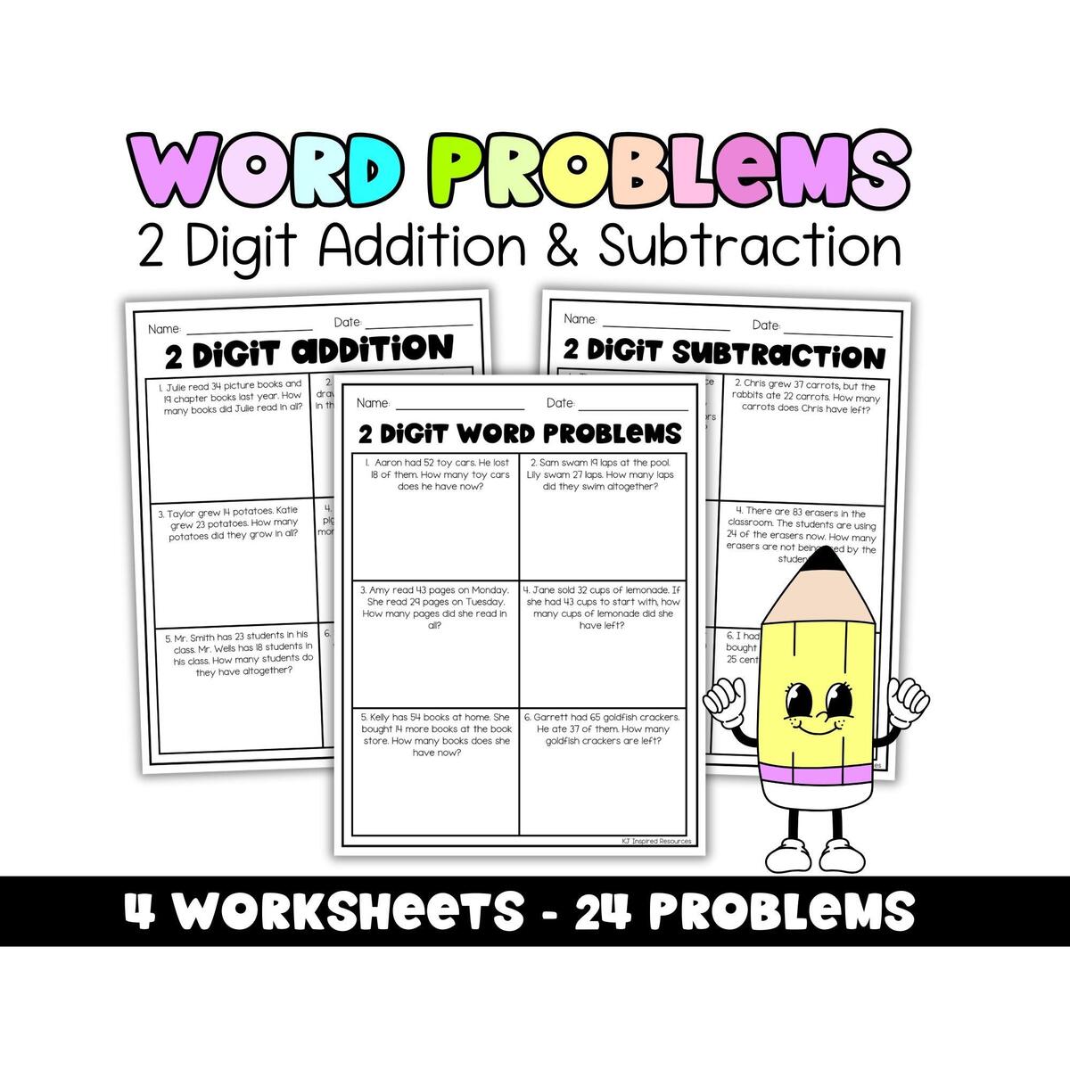 2 Digit Addition And Subtraction Word Problems Worksheets Math Practice For 2nd 3rd Grade Printable Word Problem Activities Etsy 2 Digit Addition And Subtraction Word Problems Worksheets Math Practice For 2nd 3rd Grade Printable Word Problem Activities Etsy