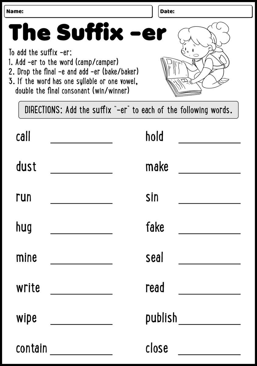 20 Adding The Suffix Ed And ING Worksheet Free PDF At Worksheeto