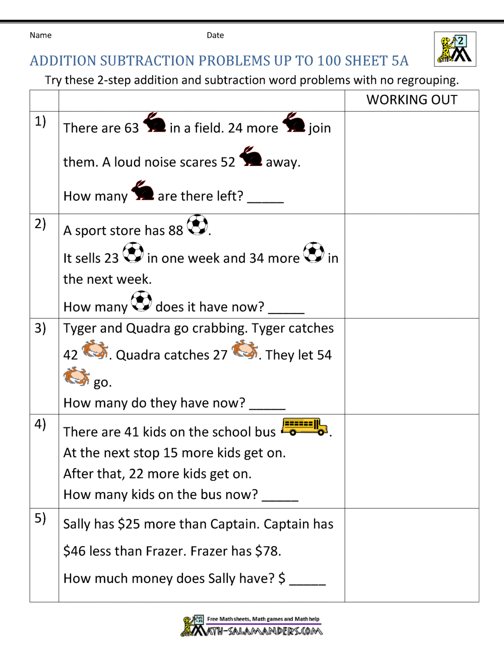 Multiplication Word Problems Worksheet Download
