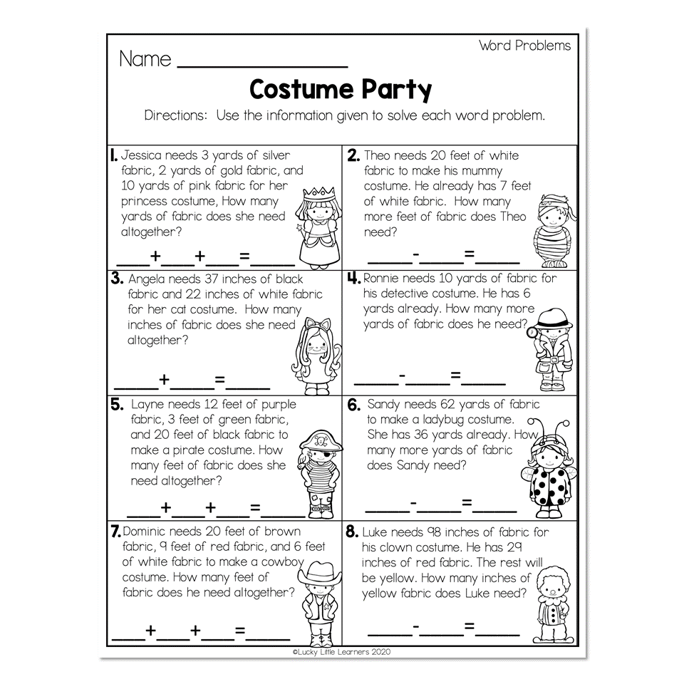 2nd Grade Math Worksheets Word Problems Word Problems Worksheets Library 2nd Grade Addition And Subtraction Word Problems