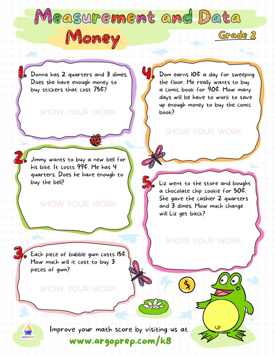 2nd Grade Sums Within 20 Coins Worksheets For Free ArgoPrep 2nd Grade Sums Within 20 Coins Worksheets For Free ArgoPrep