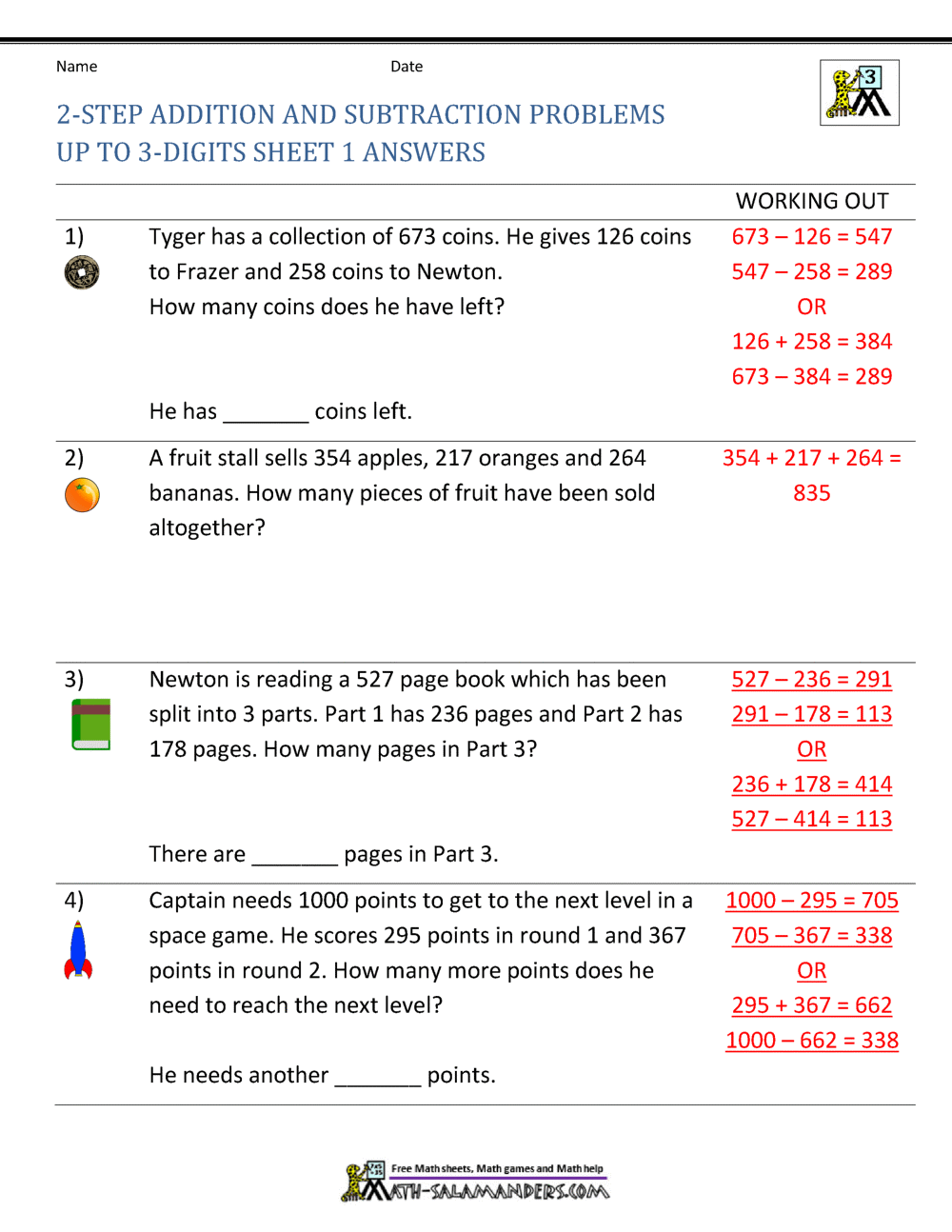 3rd Grade Addition And Subtraction Word Problems Worksheets Library 3rd Grade Addition And Subtraction Word Problems Worksheets Library