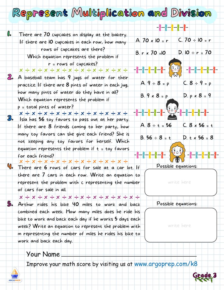 3rd Grade Finding Area Word Problems Worksheets For Free ArgoPrep