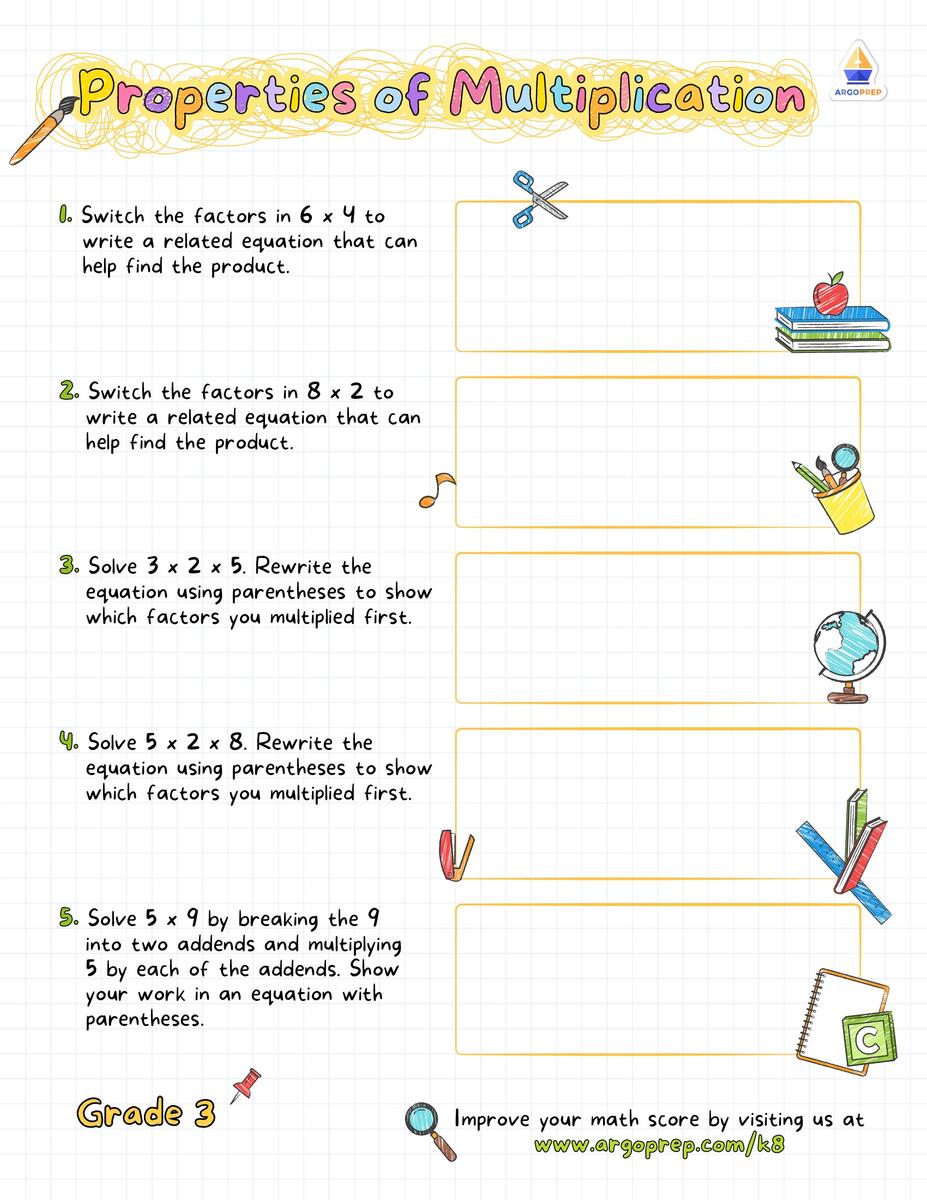 3rd Grade Word Problems Multiply Within 100 Worksheets For Free ArgoPrep 3rd Grade Word Problems Multiply Within 100 Worksheets For Free ArgoPrep