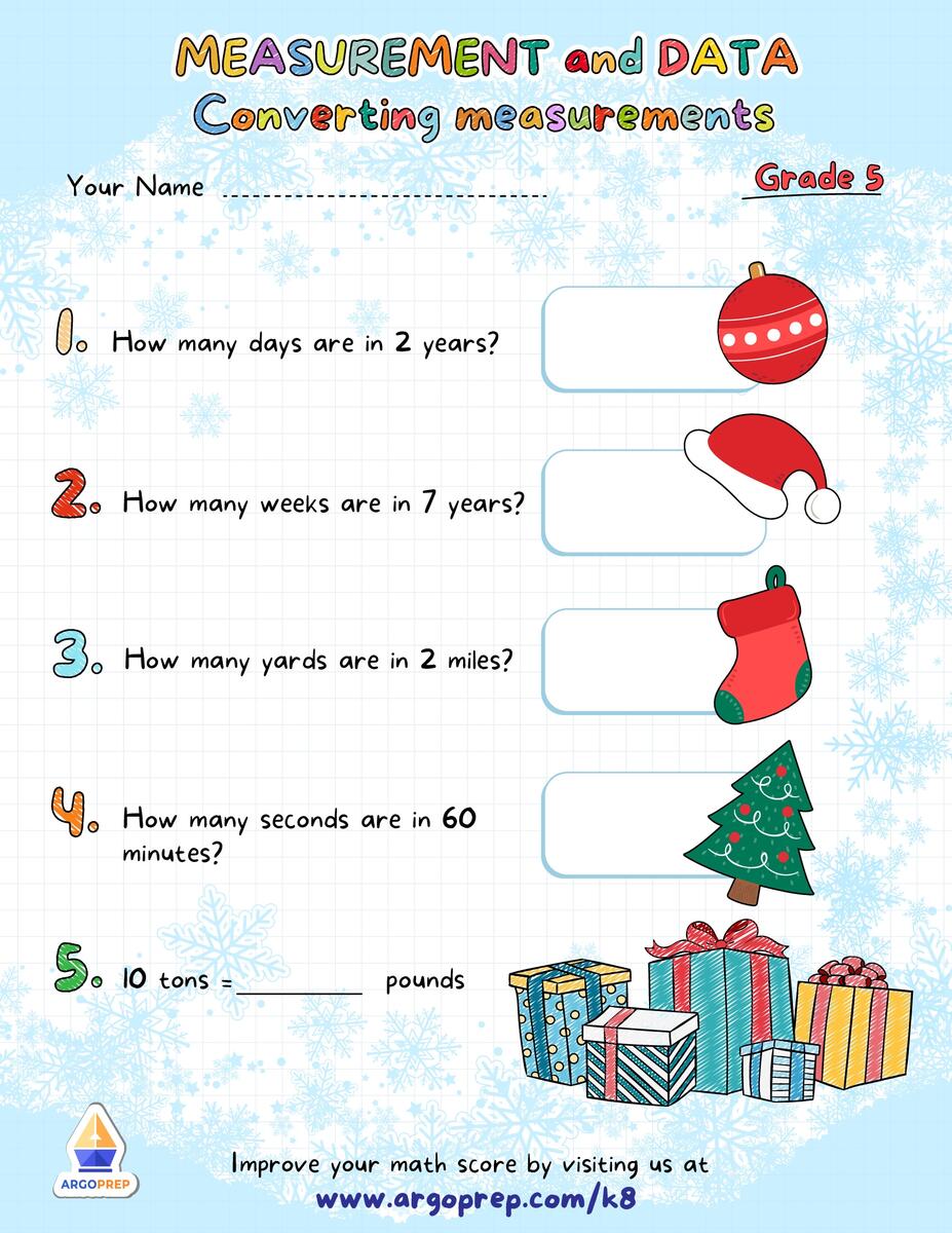 5th Grade Converting Inches Feet Yards And Miles Solving Conversion Word Problems Worksheets For Free ArgoPrep