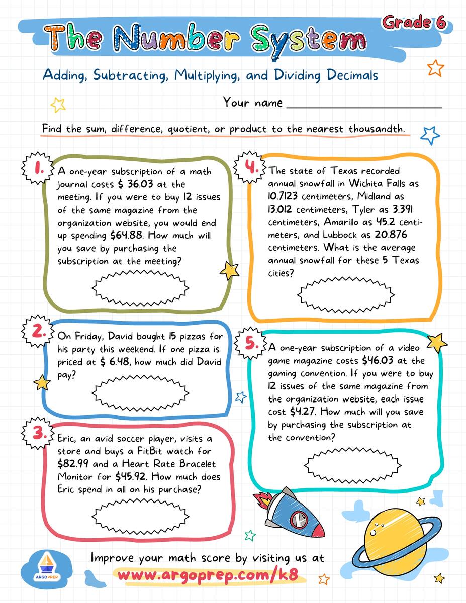 Word Problems Of Decimal Numbers Worksheets Math Worksheets MathsDiary