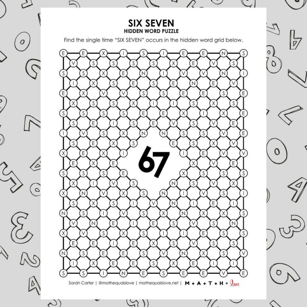 6 7 Puzzles And Activities Math Love 6 7 Puzzles And Activities Math Love