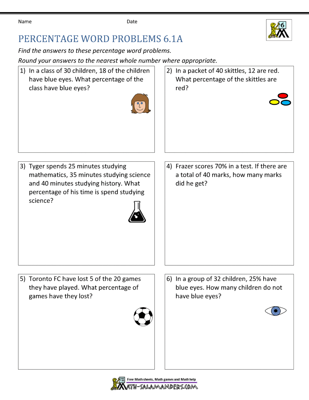 Basic Percentage Word Problems