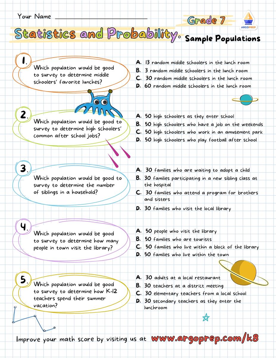 7th Grade Word Problems Statistics Amp Probability Worksheets For Free ArgoPrep