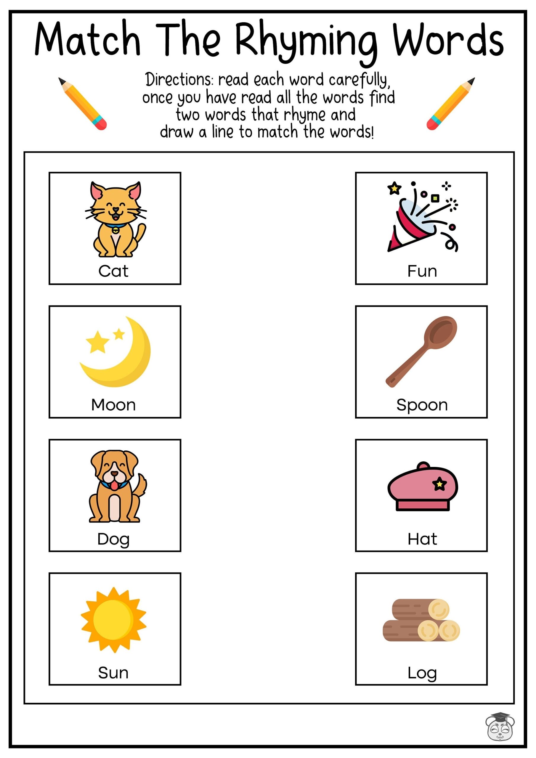 8 Printable Rhyme Word Matching English Worksheets Match The Rhyme Words Ages 4 7 KG1 To Grade 2 Etsy 8 Printable Rhyme Word Matching English Worksheets Match The Rhyme Words Ages 4 7 KG1 To Grade 2 Etsy