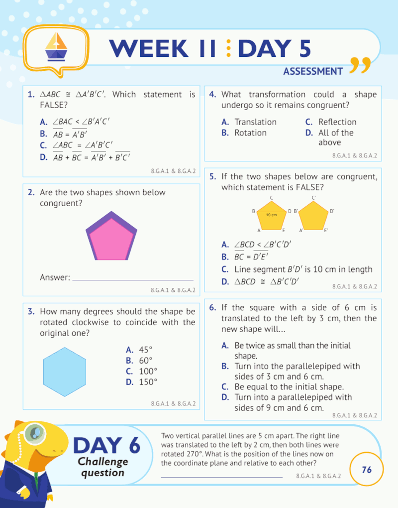 8th Grade Common Core Math Daily Practice Workbook ArgoPrep 8th Grade Common Core Math Daily Practice Workbook ArgoPrep