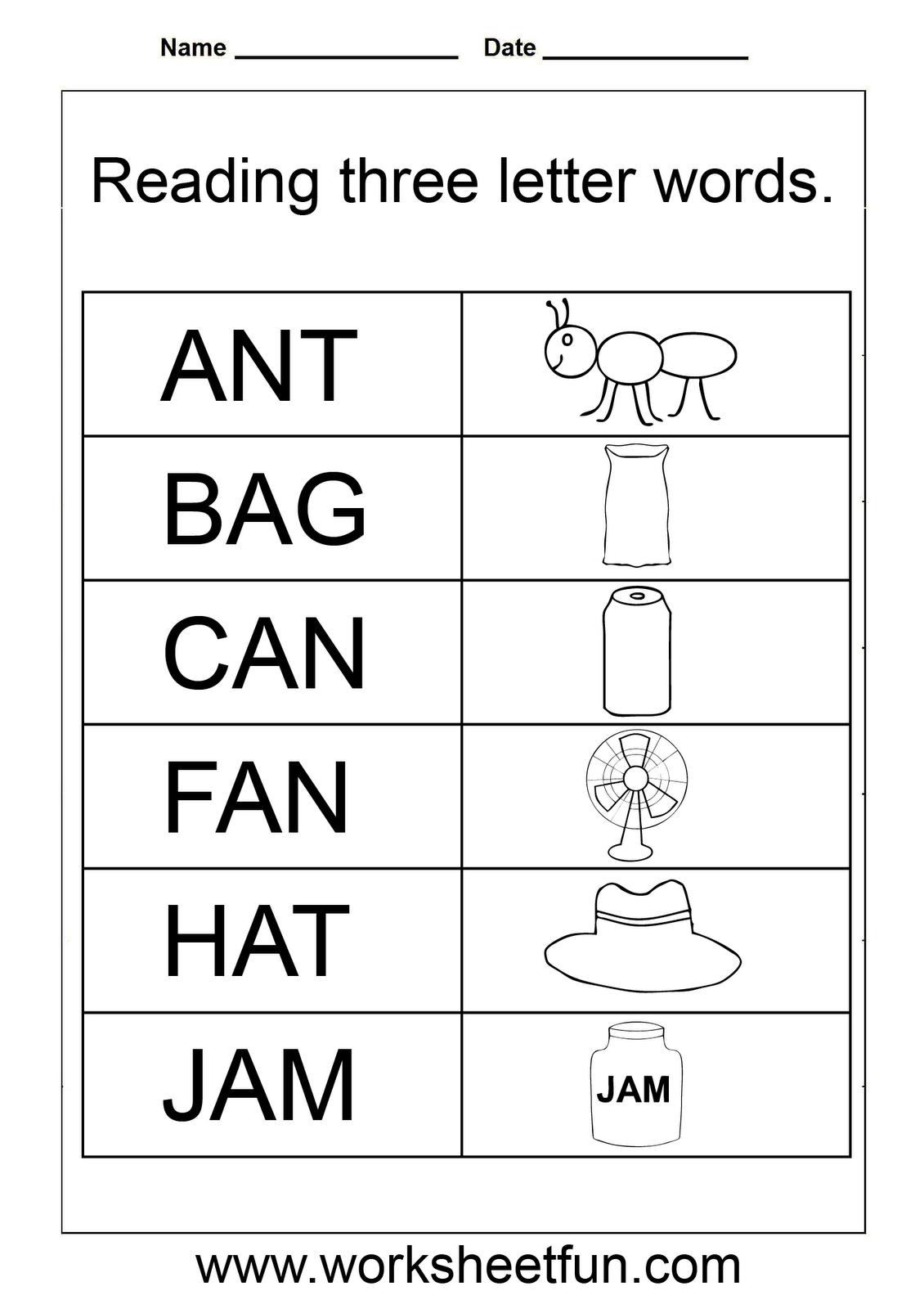 Three Letter Words ESL Worksheet By NehaMiraj Worksheets Library