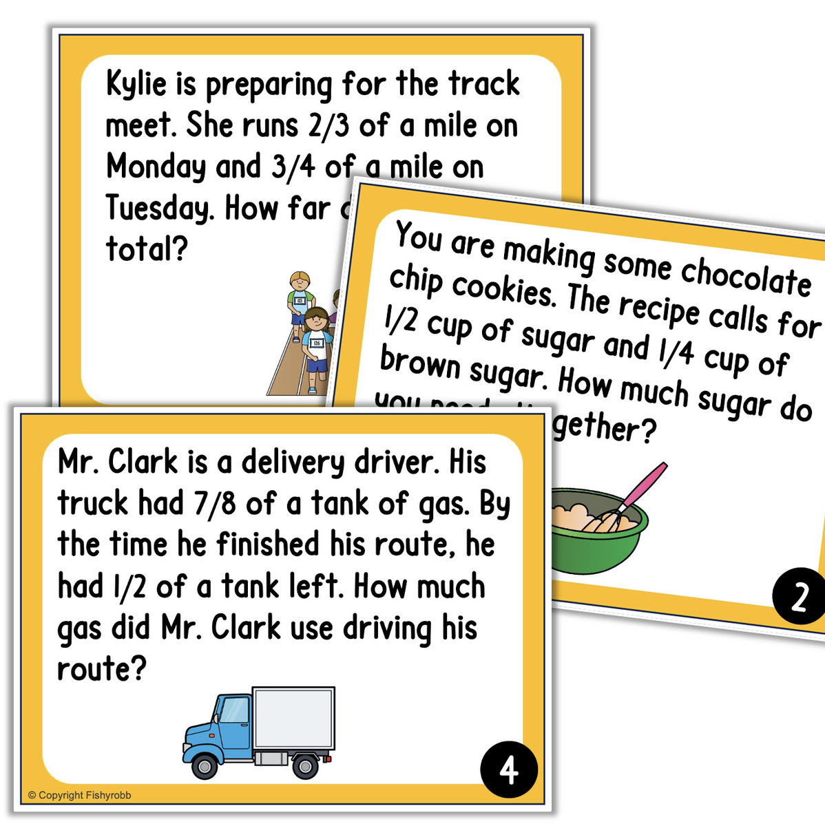 Add Subtract Fractions With Unlike Denominators Word Problems 5 NF A 1 NF A 2 Made By Teachers
