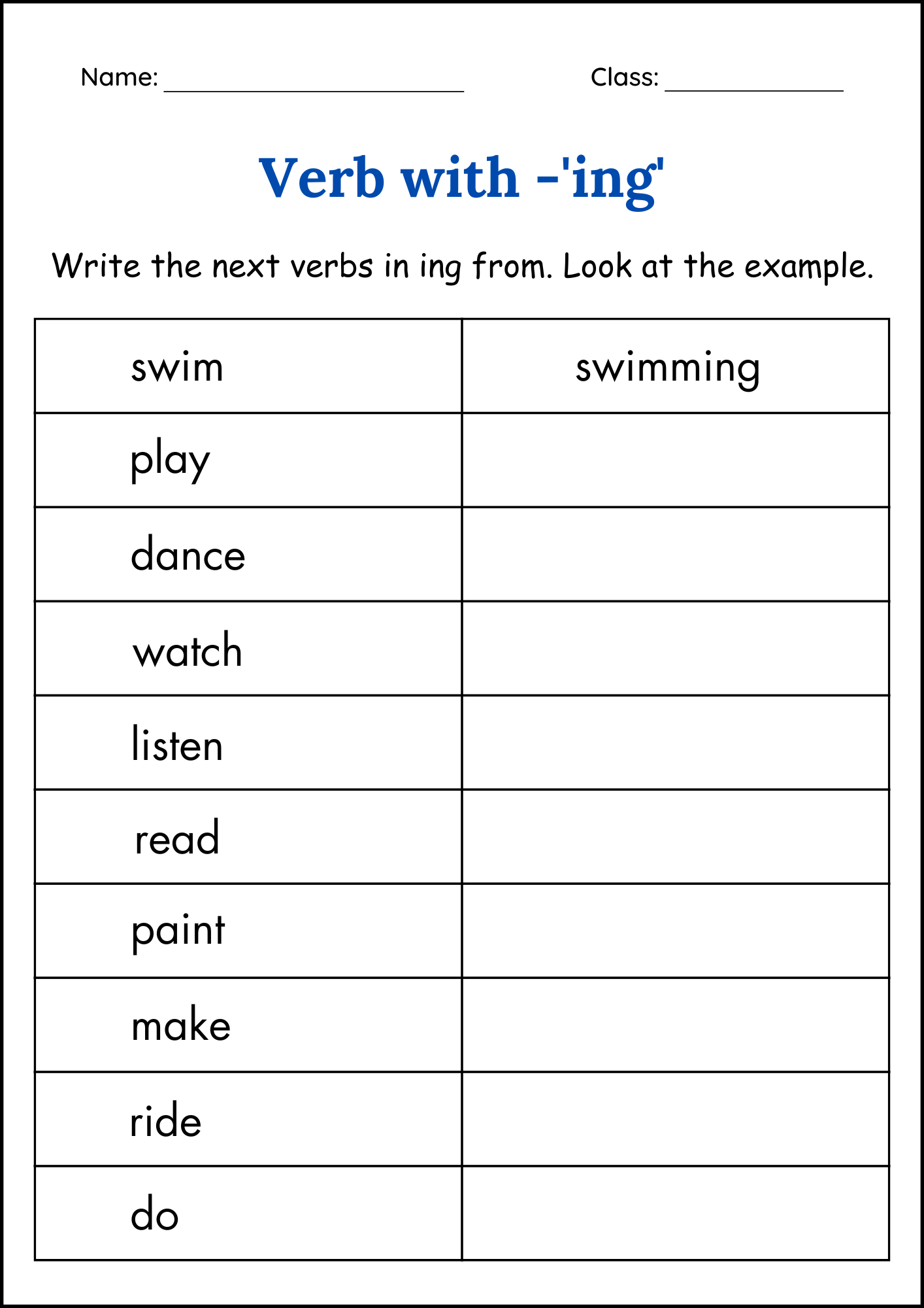 Adding Ing To Verbs Grammar Worksheet Ing Endings Activity Book For Grade 1 Made By Teachers Adding Ing To Verbs Grammar Worksheet Ing Endings Activity Book For Grade 1 Made By Teachers