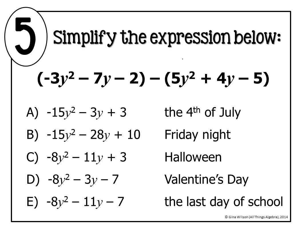 Adding Subtracting Polynomials Math Lib Activity All Things Algebra Adding Subtracting Polynomials Math Lib Activity All Things Algebra