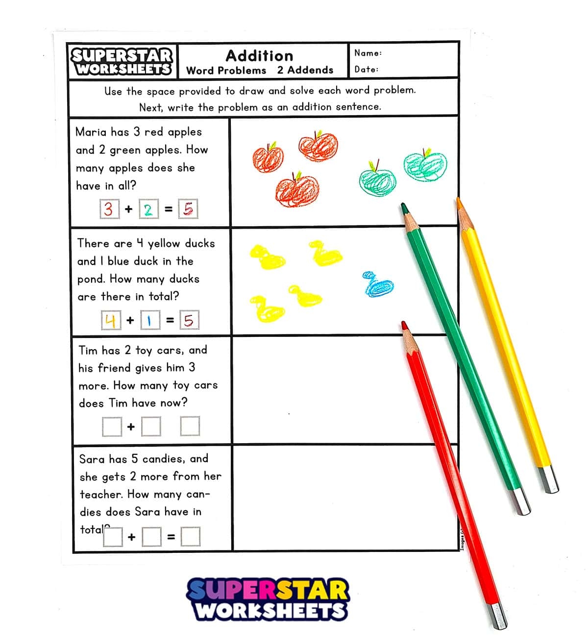 One And Two Step Word Problems Worksheet Assessments Made By Teachers