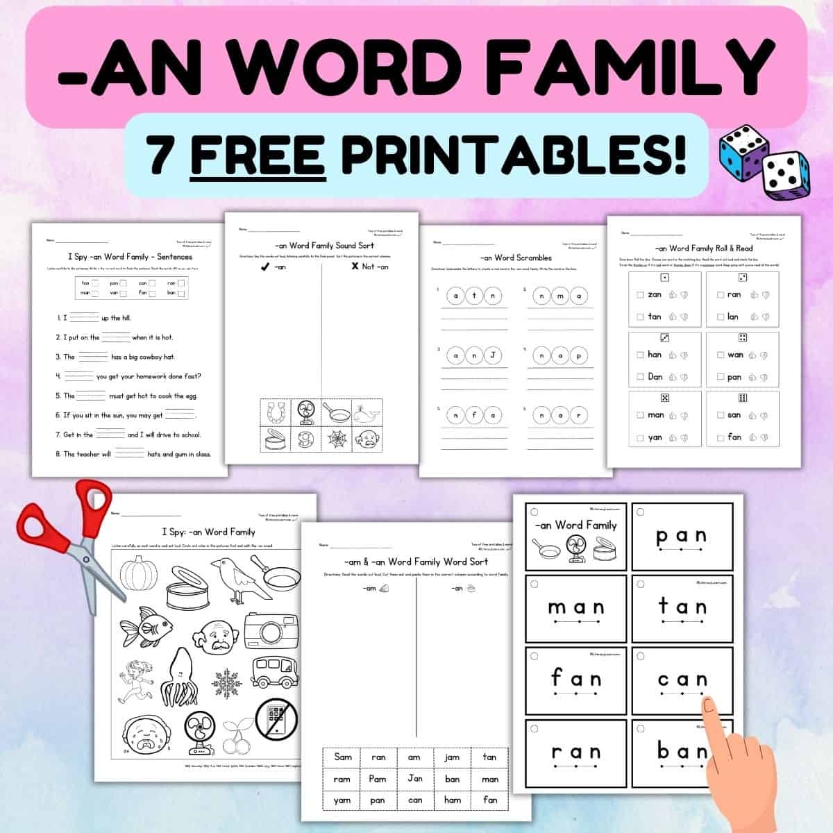 100 Free Word Family Worksheets Teach Prints