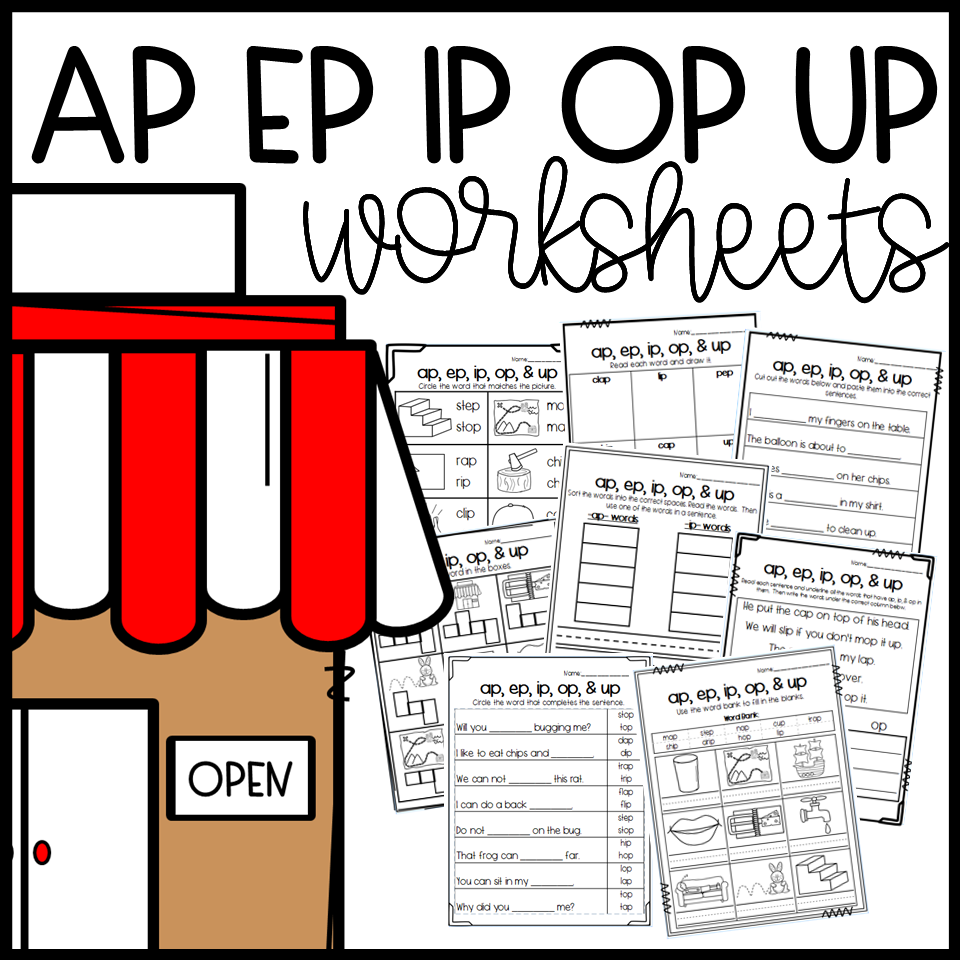 Ap Ep Ip Op And Up Word Family Worksheets Made By Teachers Ap Ep Ip Op And Up Word Family Worksheets Made By Teachers