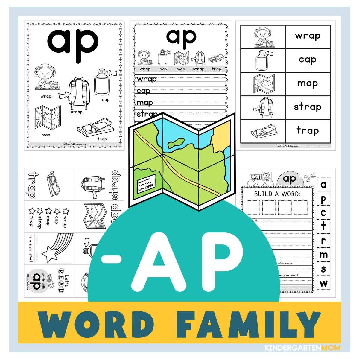 AP Word Family Worksheets Kindergarten Mom AP Word Family Worksheets Kindergarten Mom