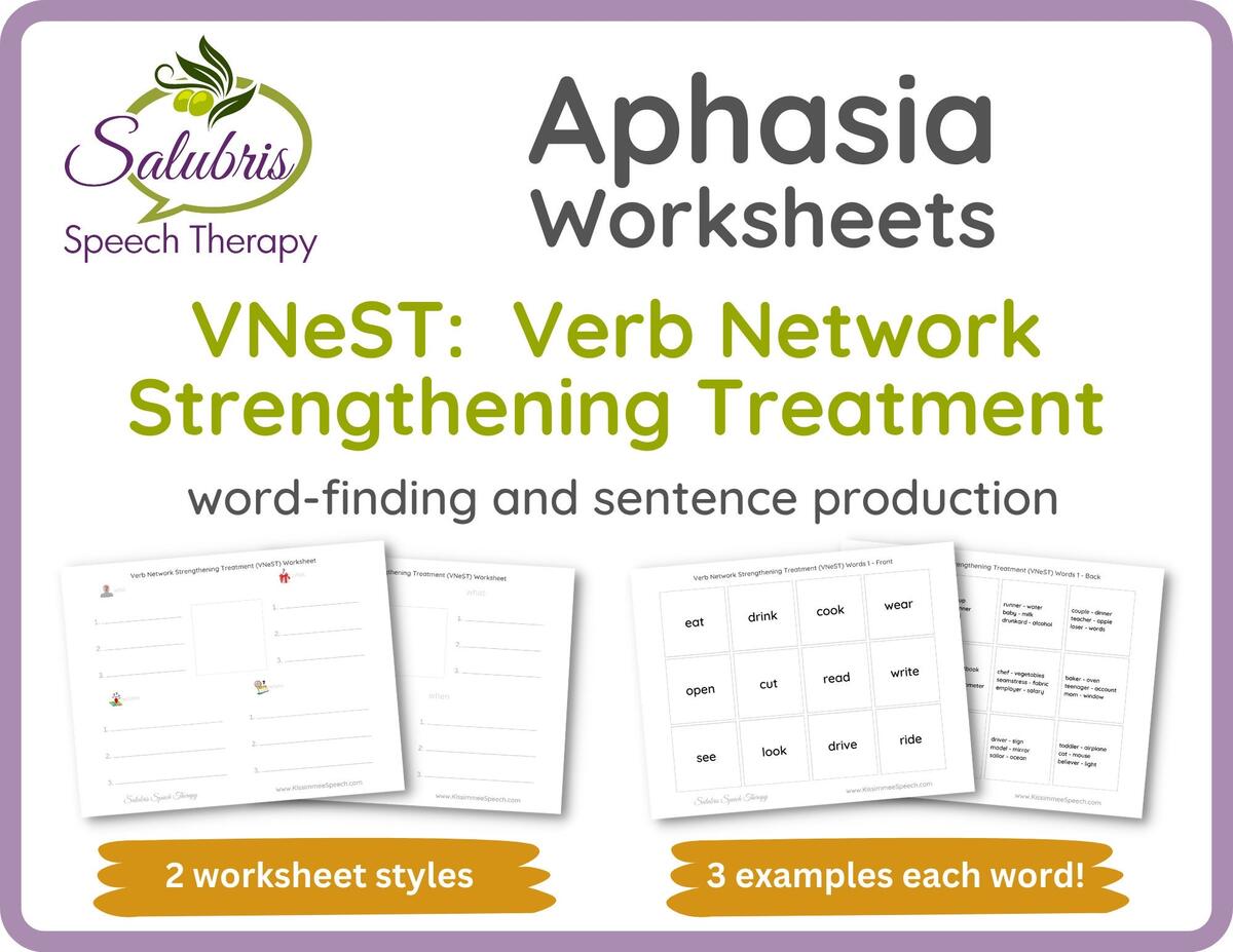 Aphasia Vnest Worksheets Word Finding Sentences Speech Therapy Etsy Aphasia Vnest Worksheets Word Finding Sentences Speech Therapy Etsy