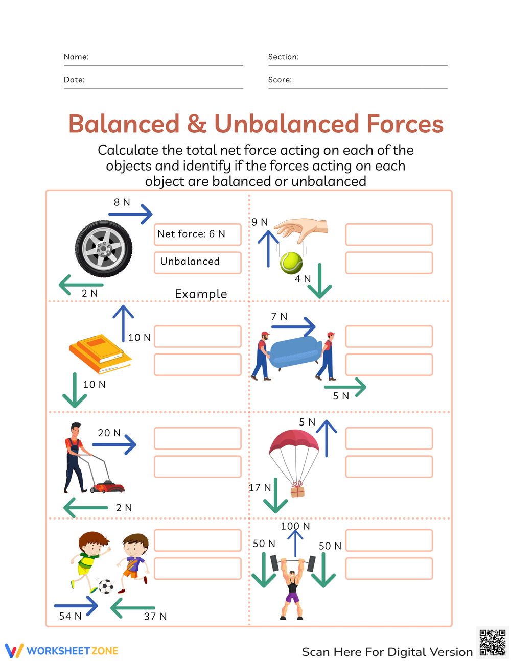 Balanced And Unbalanced Forces Worksheets Grade 5 Easter Balanced And Unbalanced Forces Worksheets