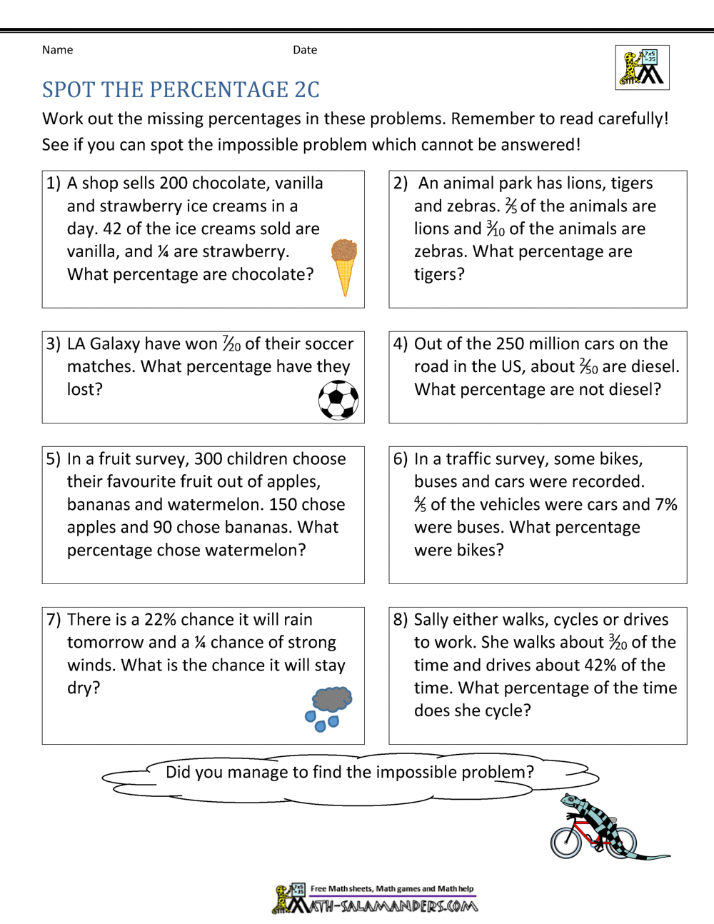 Basic Percentage Word Problems