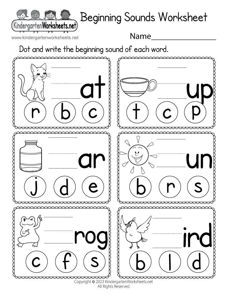 Colorful Printable Choose The First Letter Simple Worksheet Worksheet