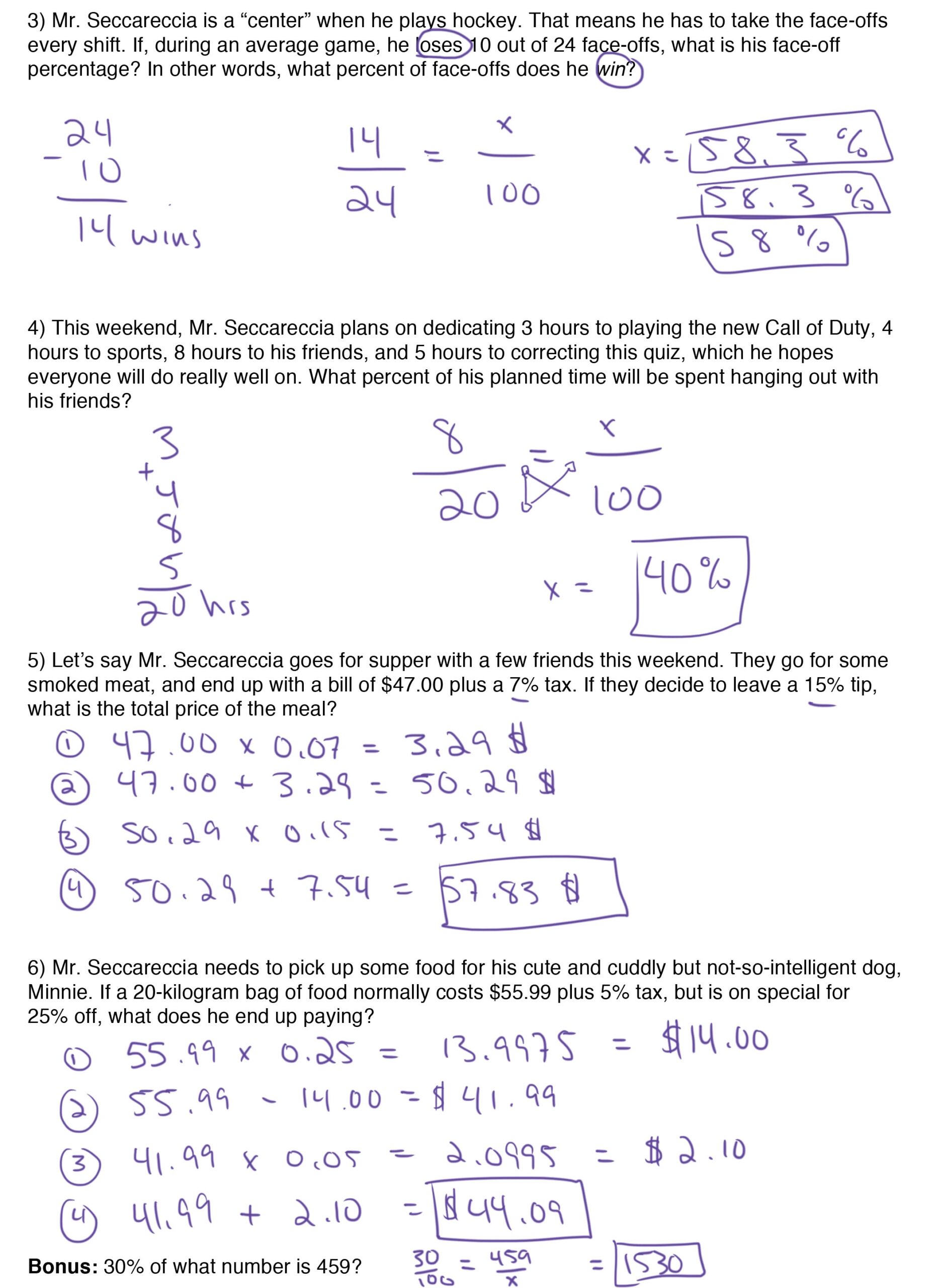 Blog Archives Mr Seccareccias Math Worksheets Library