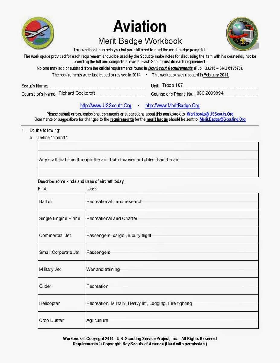 BSA Merit Badge Worksheets Streamline Your Scouting Journey Free Aviation Merit Badge Worksheet Download Free Aviation Merit Badge Worksheet Png Images Free Worksheets On Clipart Library