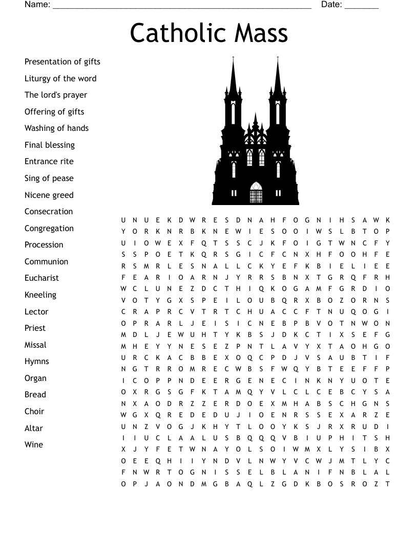 Catholic Word Scramble WordMint Catholic Word Scramble WordMint