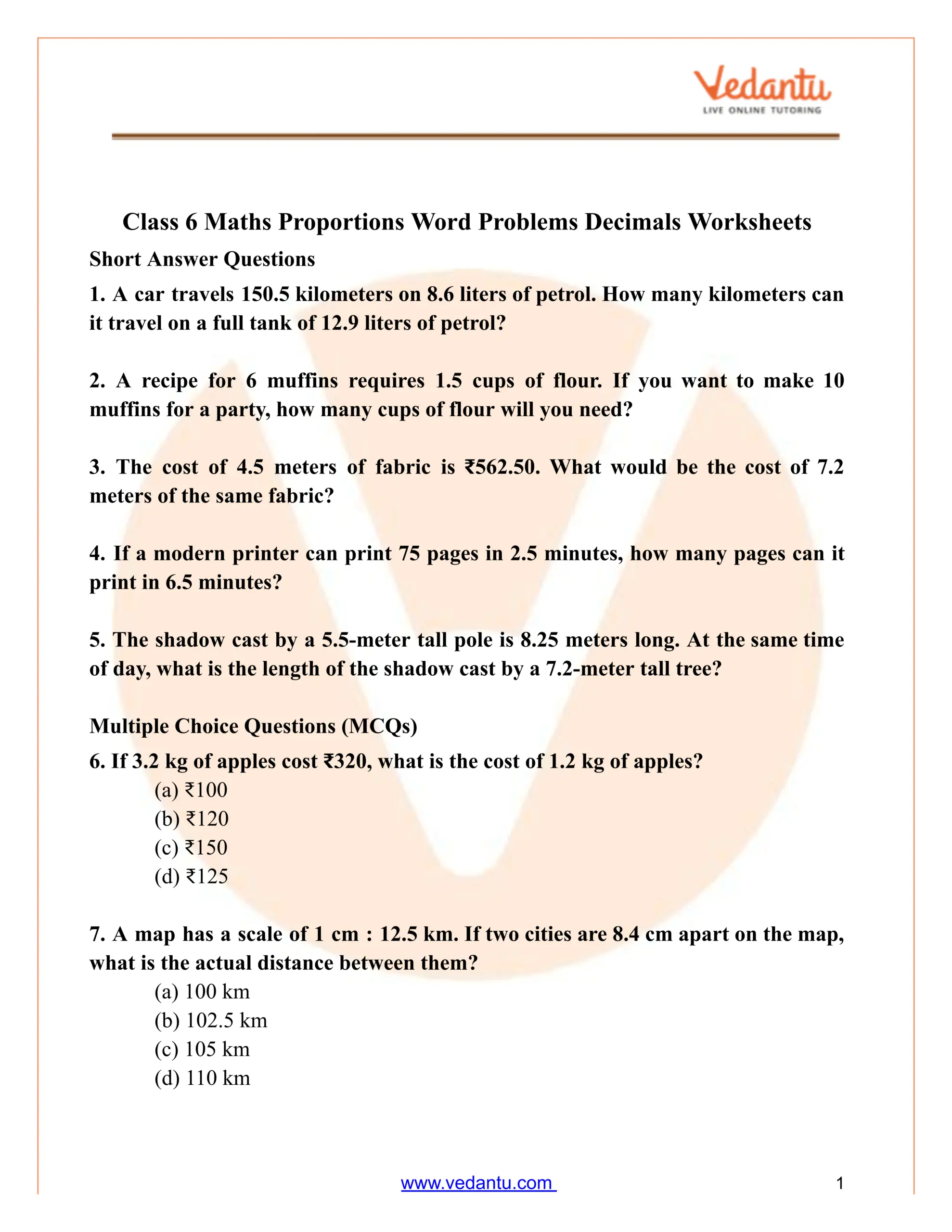 Fractions Decimals And Percents Word Problems Worksheet PDF Printable Number Operations Worksheet Cazoom Math