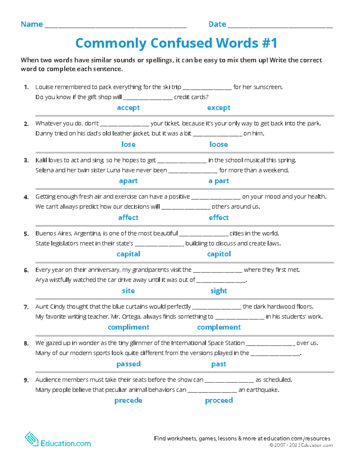 Commonly Confused Words Exercises For Learning Language Use Studocu Commonly Confused Words Exercises For Learning Language Use Studocu