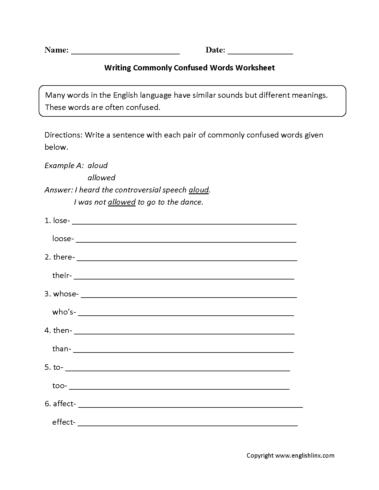 Commonly Confused Words Worksheets Writing Commonly Confused Words Worksheet Commonly Confused Words Worksheets Writing Commonly Confused Words Worksheet