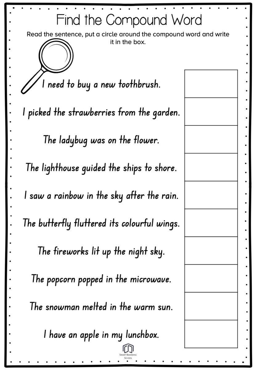 Compound Word Worksheets