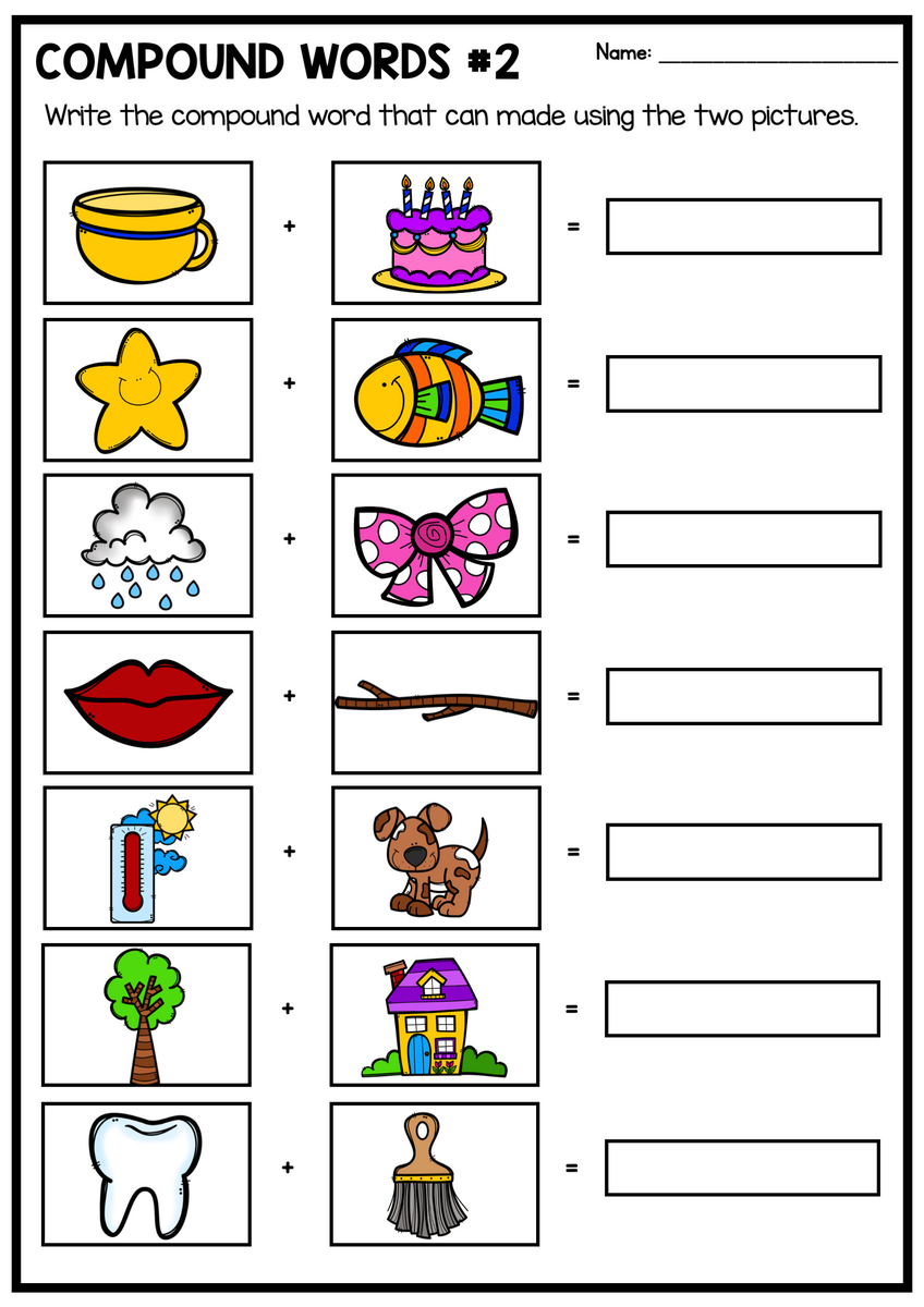 Compound Words Worksheet For Grade 1 Or 2 Compound Words Activity Sheets Made By Teachers