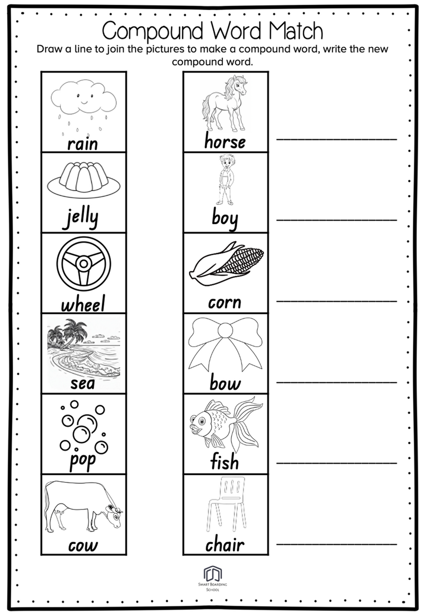 Compound Words Worksheet Compound Words Worksheet