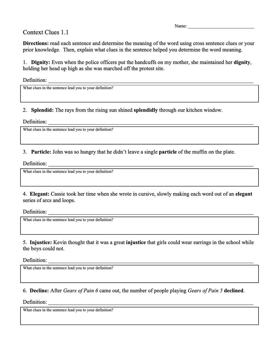Context Clues Worksheet 1 1 Reading Activity Engaging Multiple Meaning Words Worksheets For Enhanced Learning