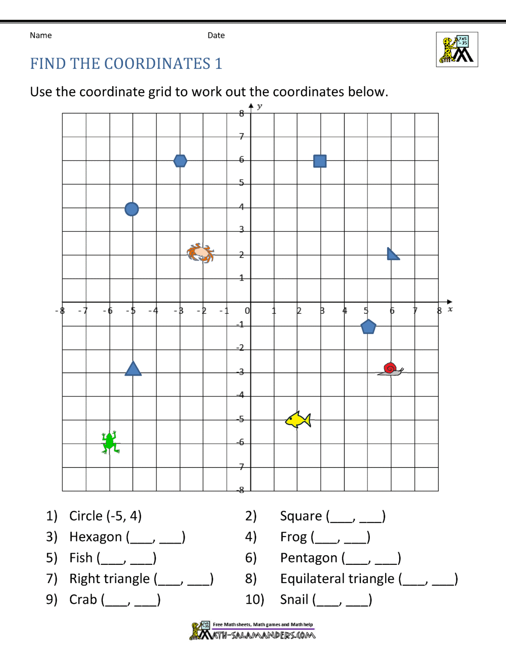 Coordinate Plane Worksheets 4 Quadrants Coordinate Plane Worksheets 4 Quadrants