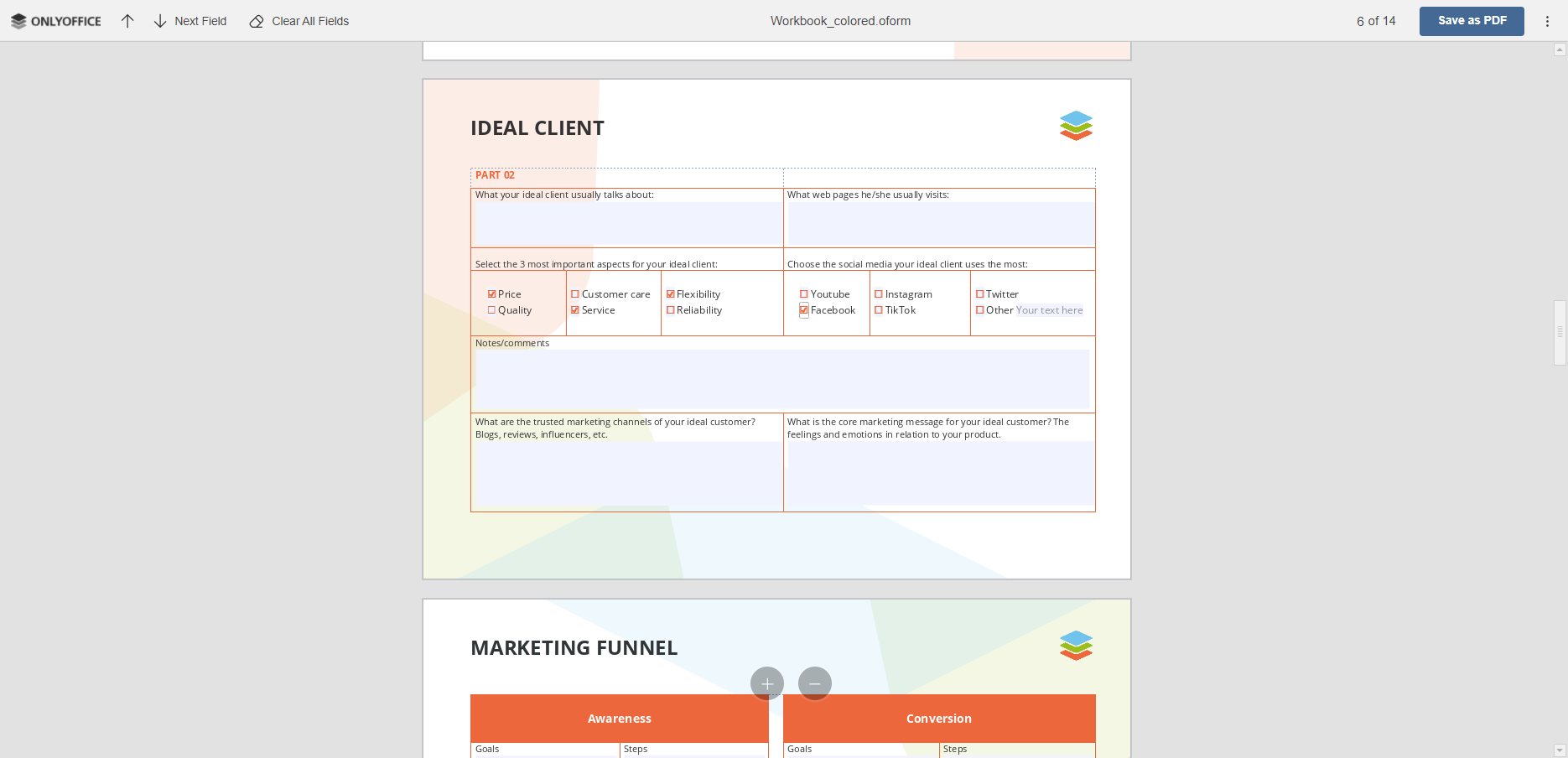 Creating Fillable Workbooks And Worksheets ONLYOFFICE