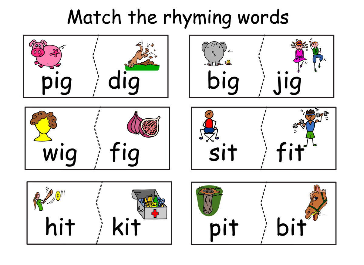 CVC Word Rhyming Puzzles Made By Teachers CVC Word Rhyming Puzzles Made By Teachers