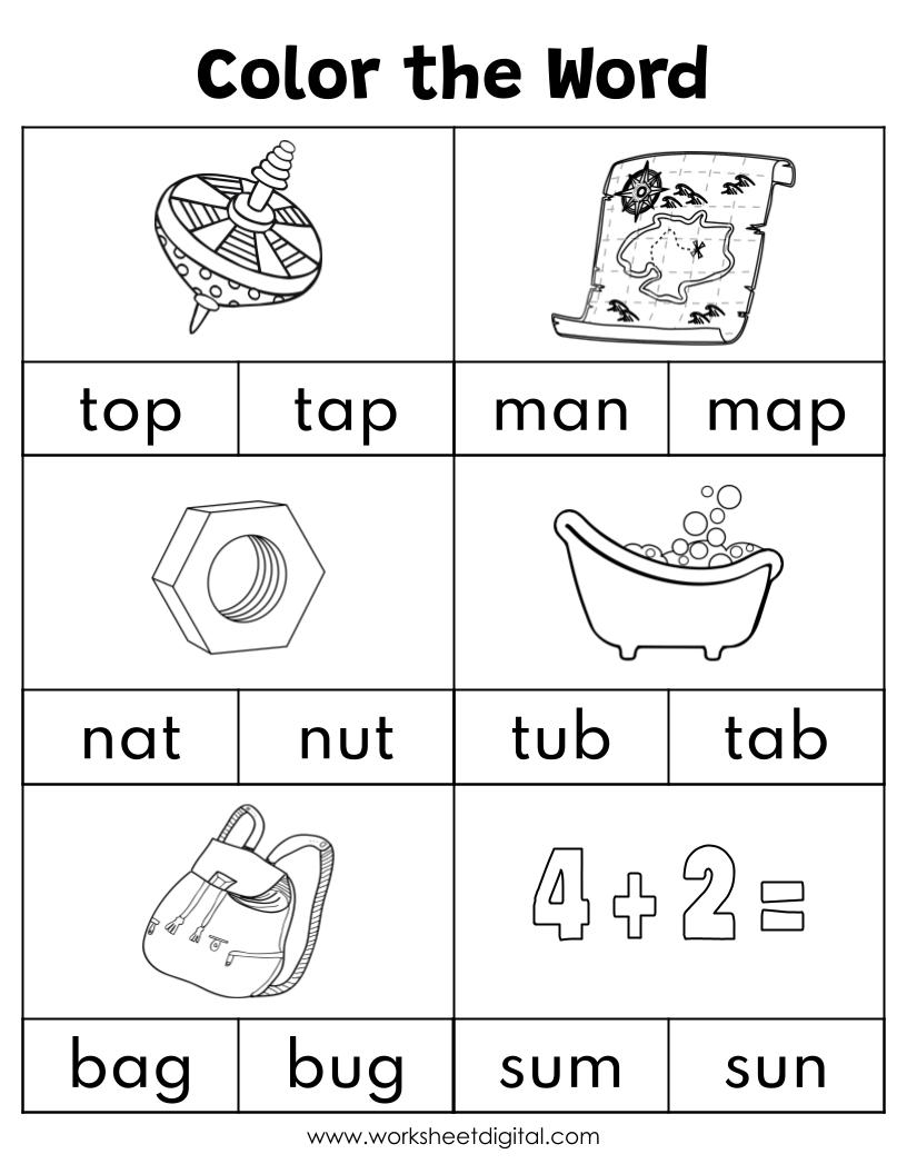 CVC Words Say And Write The CVC Words Phonics Worksheets Kindergarten Made By Teachers Rhyming Words Worksheet Free Printable Digital PDF