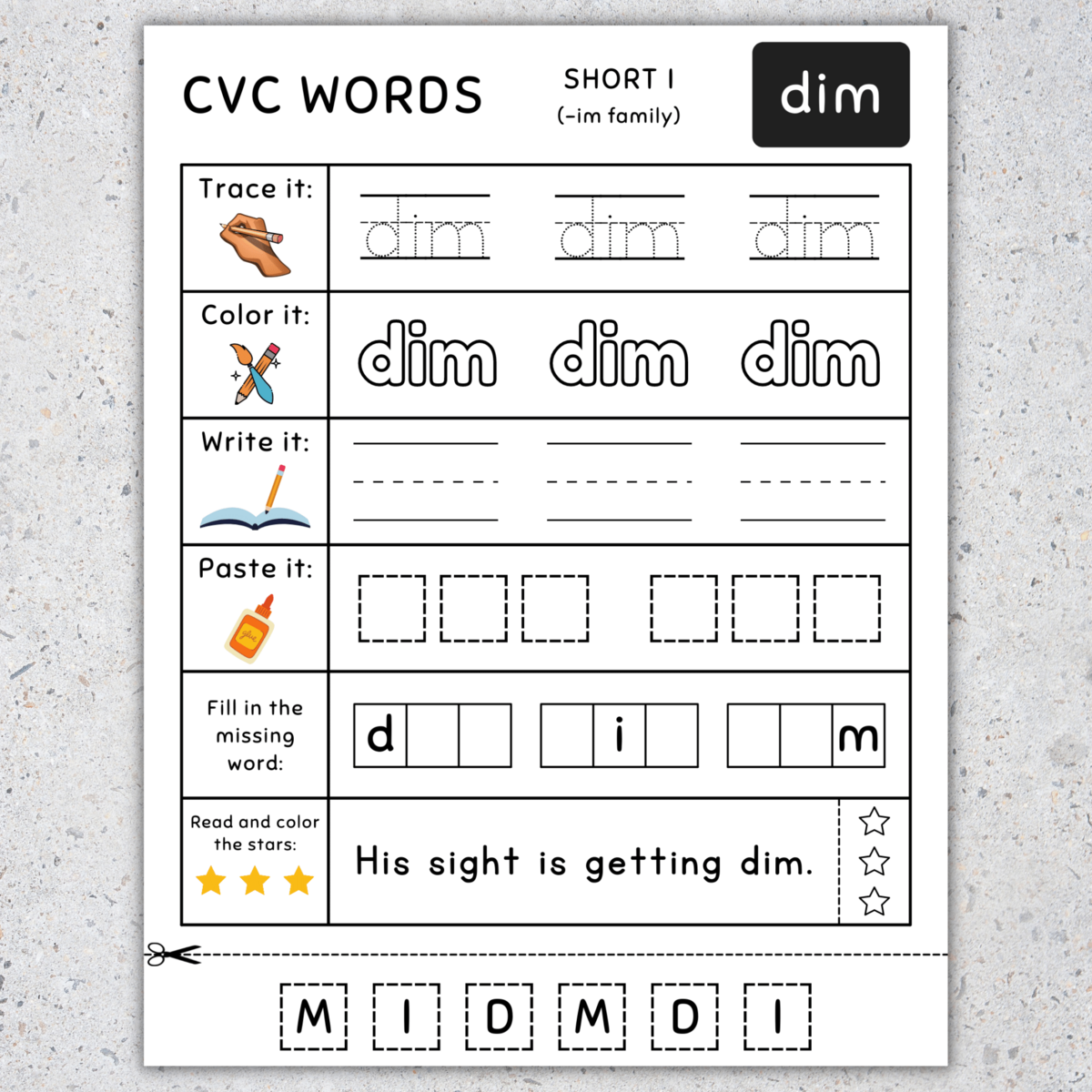 CVC Words Worksheets Read Write Color Trace All In One Worksheet Made By Teachers CVC Words Worksheets Read Write Color Trace All In One Worksheet Made By Teachers