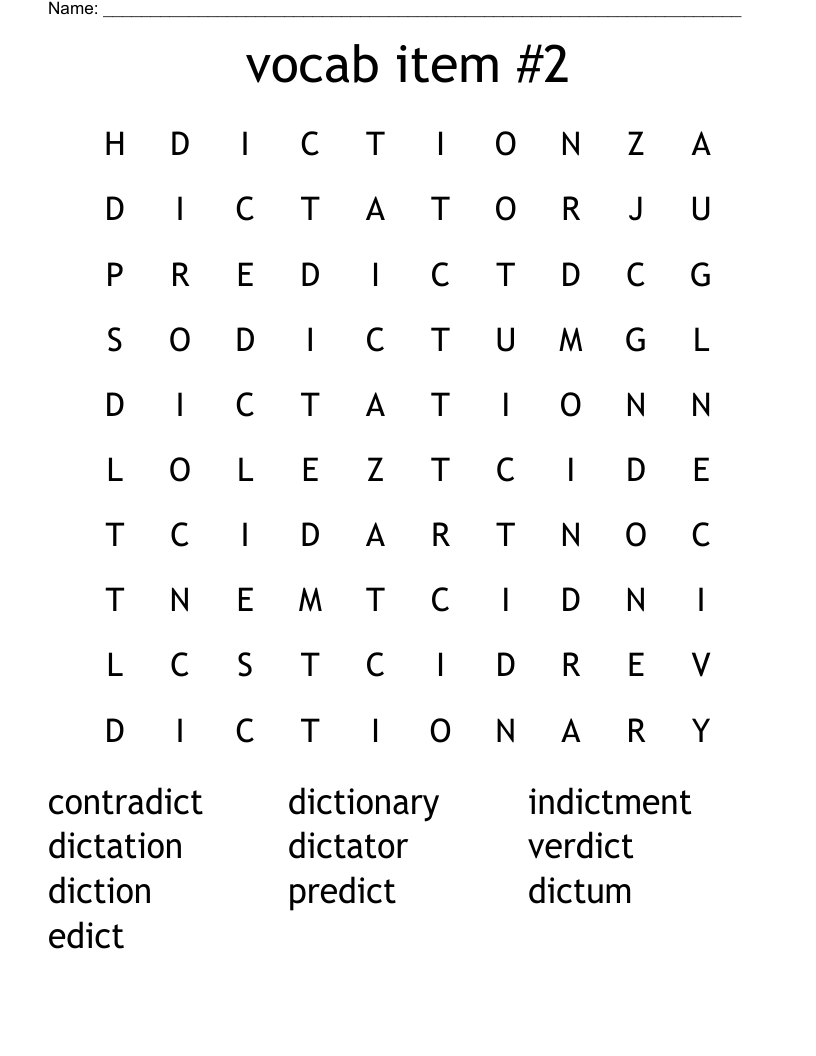 Dict Words Word Search WordMint MEDICAL TERMINOLOGY Word Search WordMint